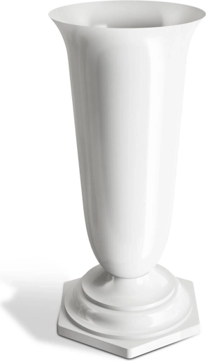 Kapu vāze NATY ar smagu pamatni 23 cm, balta