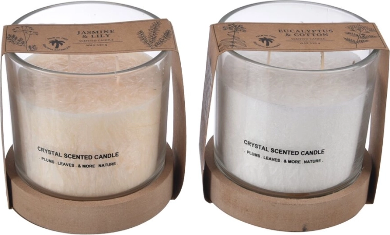 Scented candle in a glass jar ECO 330 g