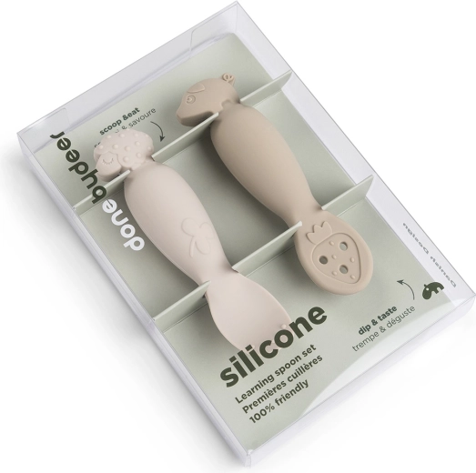 Done by Deer Tiny farm training spoon set, sand