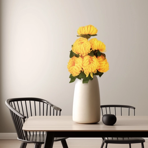 Artificial Decorative Chrysanthemum Yellow