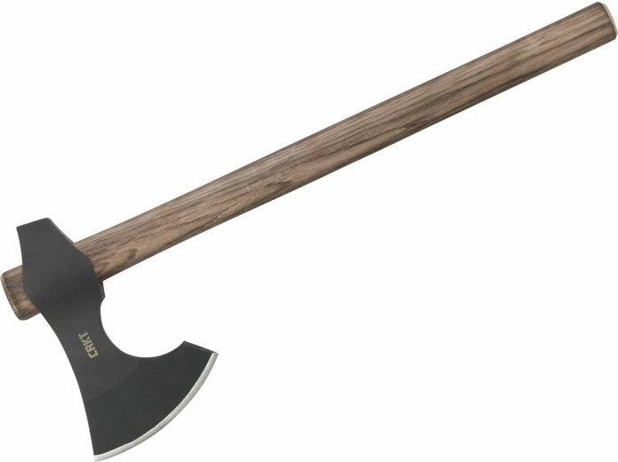 CRKT Berserker āra cirvis dabai ar hikorijas koka kātu 940 g