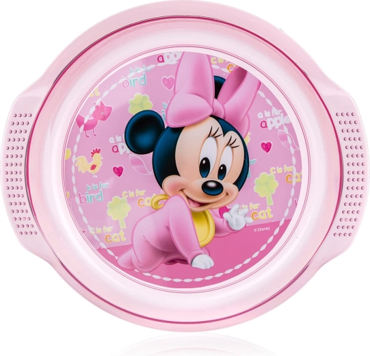 Children's shallow plate Minnie 17 cm plastic