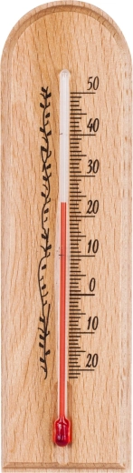 Iekštelpu termometrs koka 40 × 150 mm