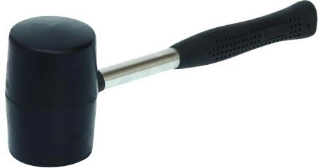 Rubber mallet 1040 g with metal handle, 90 mm diameter