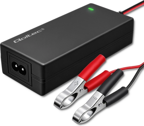 Qoltec charger for lead-acid batteries AGM/GEL/STD 24 V 2 A (48 W) with LED and 1.8 m cable