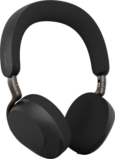 Bezvadu austiņu komplekts Jabra Evolve3 75 UC ar adapteri Link 390c, melns
