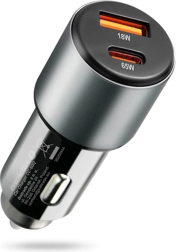 QC3.0 uz USB‑A un dubultā izeja