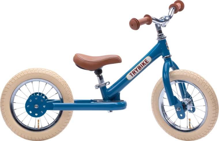 Trybike blue balance bike for kids