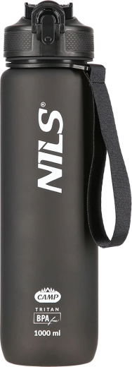 Tritāna ūdens pudele NILS Camp 1 l – melna