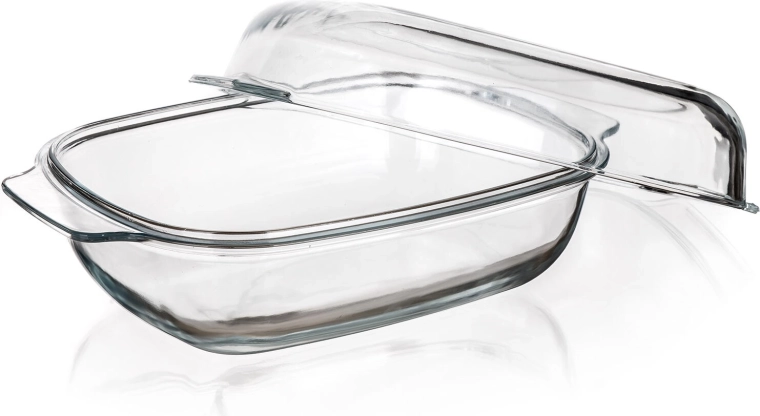 Stikla cepamtrauks ar vāku 5,7 l CASEO, 34,5 × 22,5 × 14,5 cm