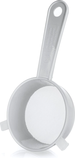 Virtuves sietiņš PRAKTIS 9 cm ar rokturi – balts
