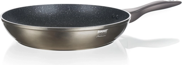 Alumīnija panna 28 cm ar nelīpošu pārklājumu METALLIC PLATINUM