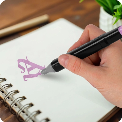 Vienmērīga tintes plūsma kaligrāfijai un lettering