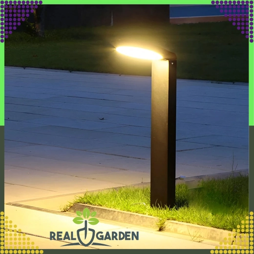 Dārza LED stabiņš 60 cm 18 W – moderna āra stāvlampa, apaļa