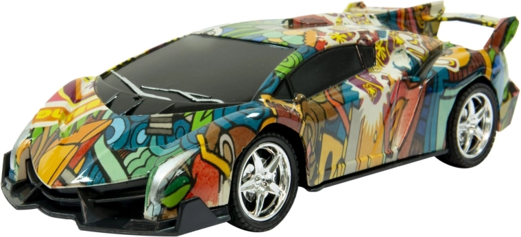 Sporta RC auto ar tālvadību, graffiti dizains – 1 gab.