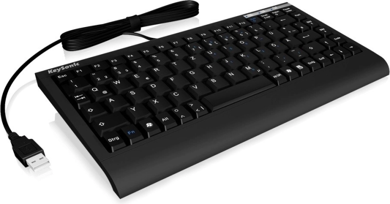 Mini tastatūra PS/2 + USB ar US izkārtojumu