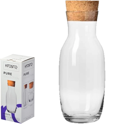 Karafe ar dabīgā korķa aizbāzni Pure 1 l Krosno