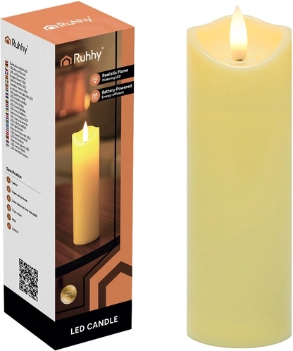 LED candle (grave lantern insert) Ruhhy 17 × 5 cm - 1 piece