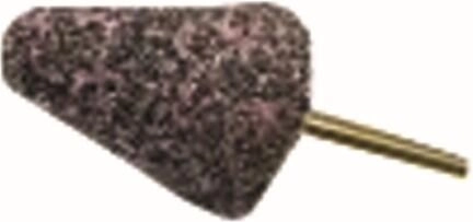 Konisks slīprīks ar noapaļotu galu 16 × 40 mm, graudainība 60, kāts 6 mm