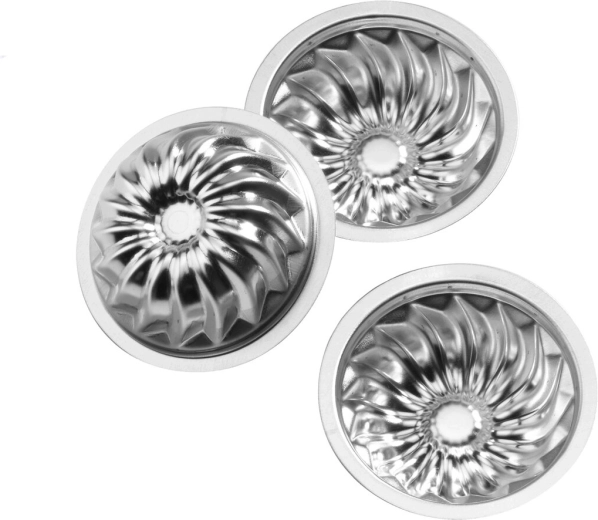 Tinplate Bundt-Shaped Baking Molds, 20 pcs