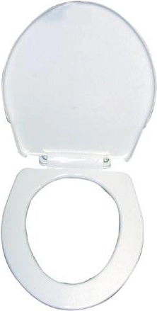 Short plastic toilet seat – white