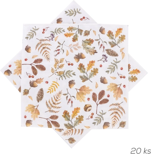 Papīra salvetes Rudens 33 × 33 cm (20 gab.)