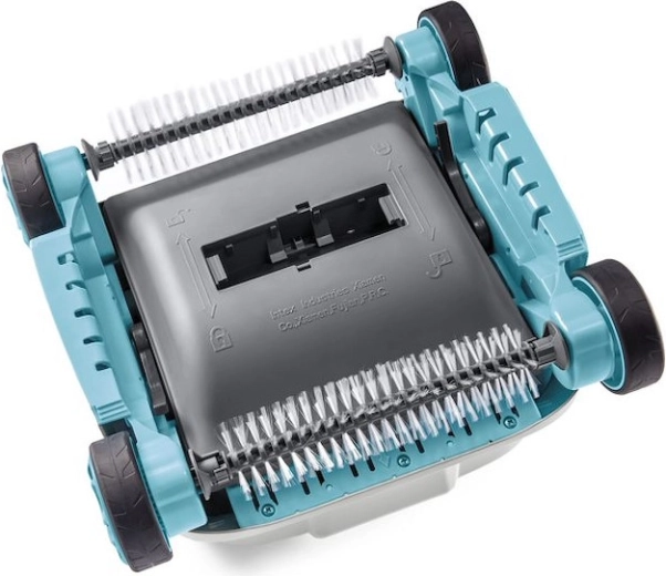 Dual rotating brushes for floor and walls
