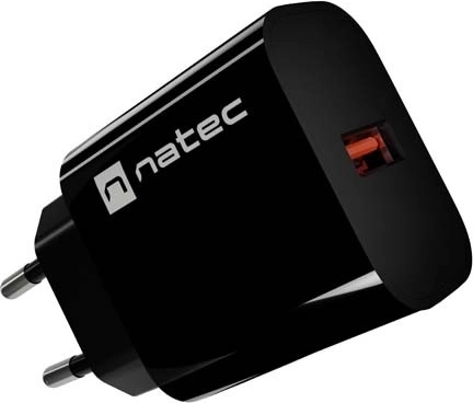 Natec Ribera wall charger 1× USB-A 18 W black