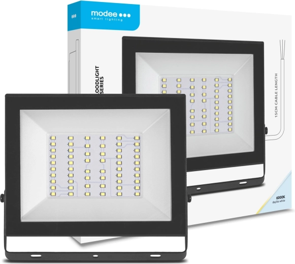 LED Floodlight Modee E‑series Slim 50 W, 4000 lm, 6000 K, IP65, 120°