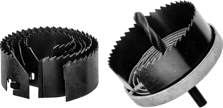 Set of Hole Saws for Wood and Drywall, 7 pcs