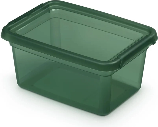 Basestore PINE uzglabāšanas kaste ar vāku un klipšiem 1,5 l