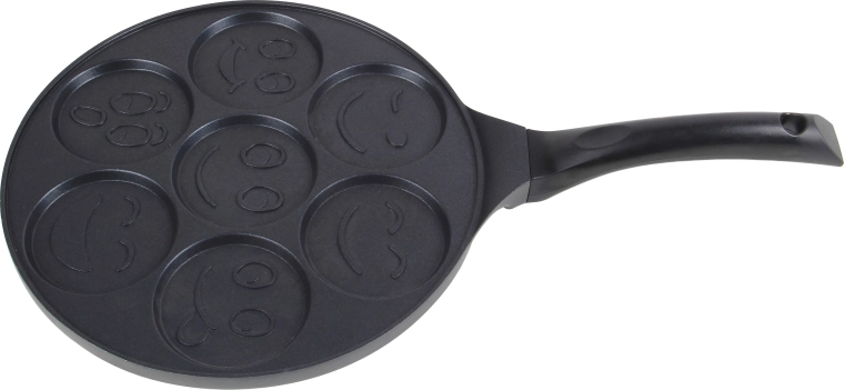 Kitchisimo 26 cm Pancake Pan for 7 Smiley Pancakes