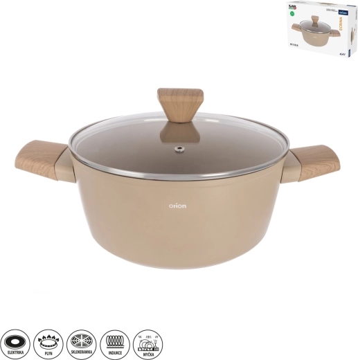 Ecrina Casserole 4.4 L with Glass Lid