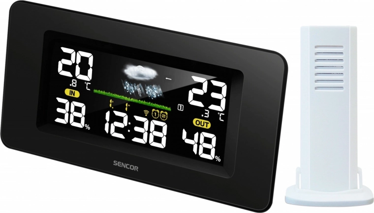 Meteoroloģiskā stacija SWS 5270 ar krāsainu LCD displeju