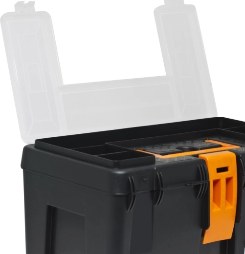 Clear organizer in the lid