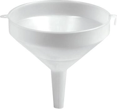 Plastmasas piltuve 21 cm, balta