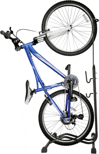 Kompakts vertikāls velosipēda novietojums