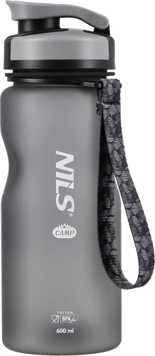 Tritāna dzeramā pudele NILS CAMP 600 ml, melna