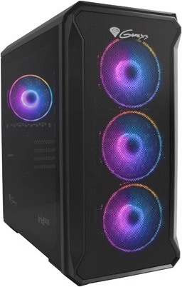 Genesis Irid 503 ARGB V2 micro tower korpuss ar rūdītā stikla sānu paneli un USB 3.0