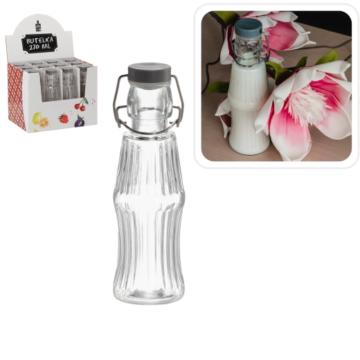 Stikla pudele ar mehānisku aizdari 270 ml