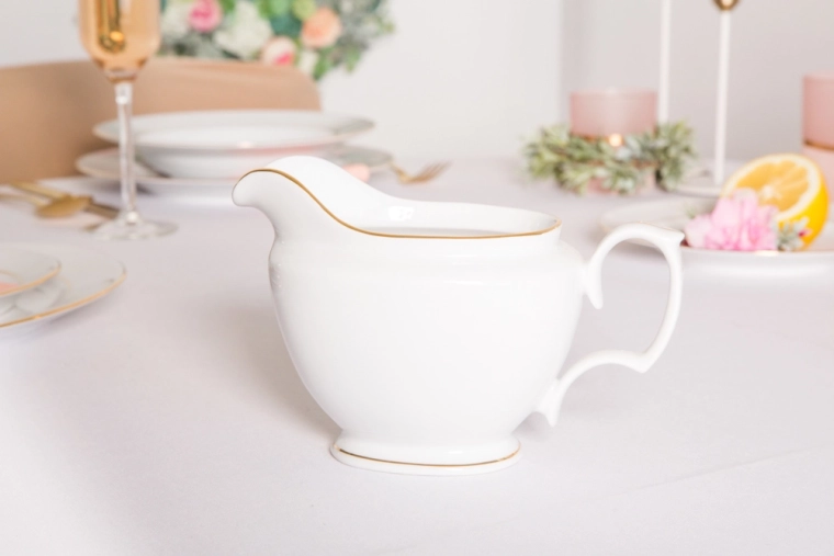 Timeless white porcelain elegance