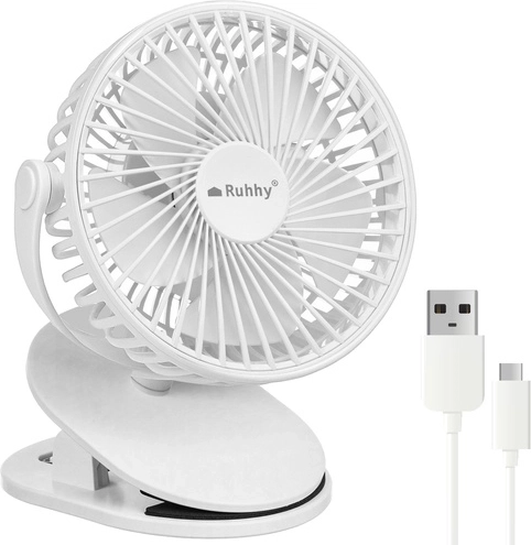 Balts bezvadu ventilators Ruhhy
