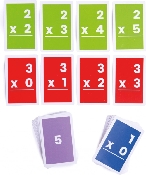 Bigjigs Toys reizināšanas kartītes 1–6