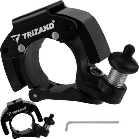 Trizand mechanical bicycle bell, black, 90–100 dB