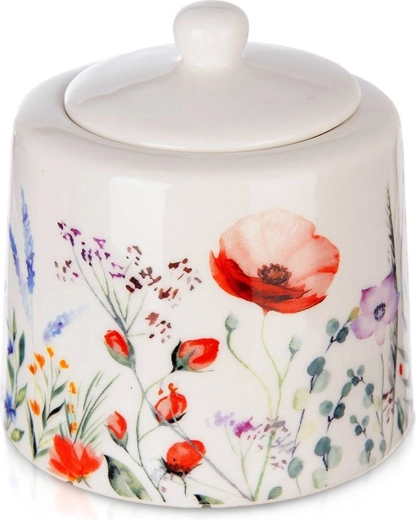 Porcelāna cukurtrauks Maki 320 ml, balts
