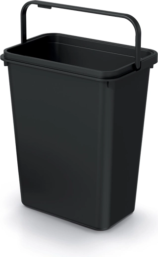 Atkritumu tvertne Systema Basic 10 l no pārstrādātas plastmasas, melna