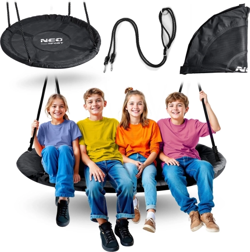 Apaļas šūpoles-ligzda NEO SPORT 120 cm