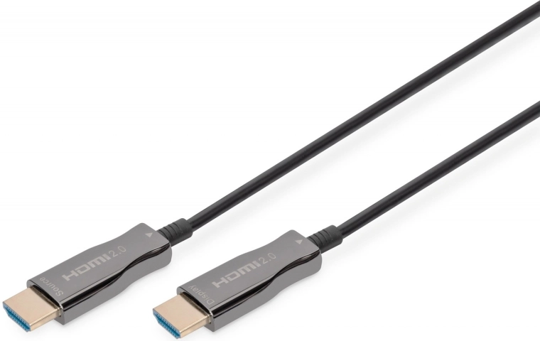 Hibrīda kabelis HDMI 2.0 Premium HighSpeed 4K/60 Hz AOC ar Ethernet – 20 m