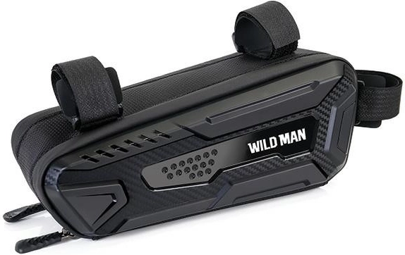 Wildman bicycle frame bag with phone holder M40 black