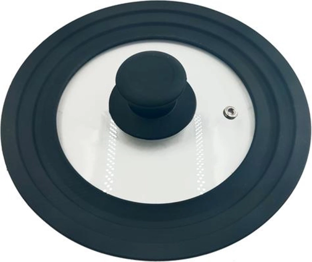 Universal tempered glass lid with steam vent 16/18/20 cm